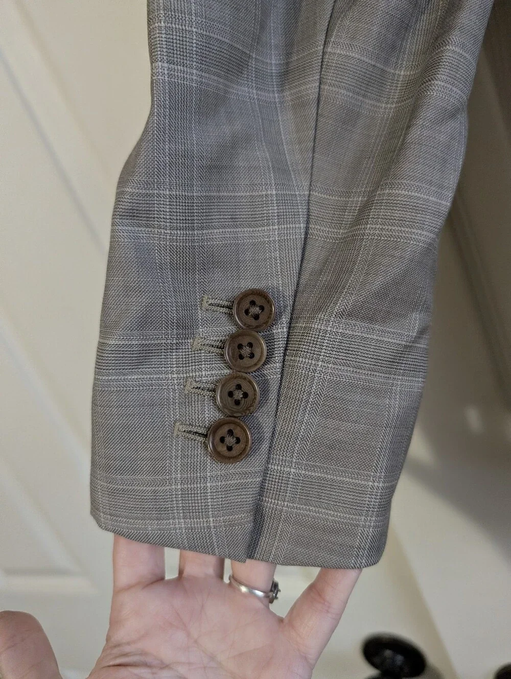 Astor & Black For Johnny Giavotella Grey Suit Jacket With Vest Size 36